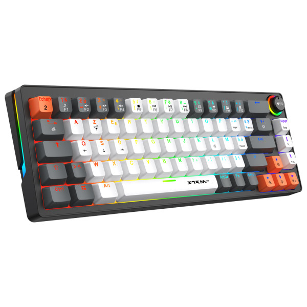 XTRMLAB Scope Black/White/Orange (Red Switch) Claviers XTRMLAB, Ultra Pc Gamer Maroc