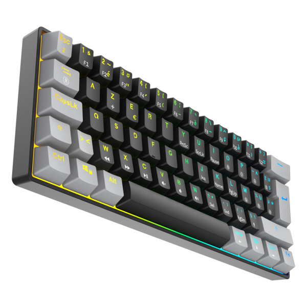 XTRMLAB Vortex Mini Black/Light Grey (Red Switch) Claviers XTRMLAB, Ultra Pc Gamer Maroc