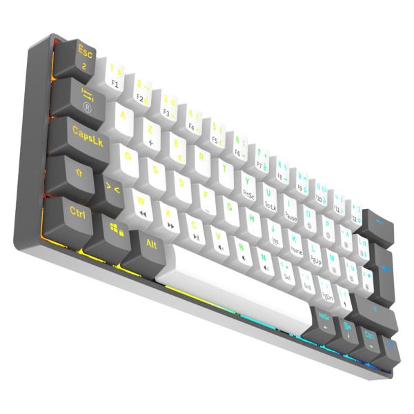 XTRMLAB Vortex Mini White/Dark Grey (Red Switch) Claviers XTRMLAB, Ultra Pc Gamer Maroc