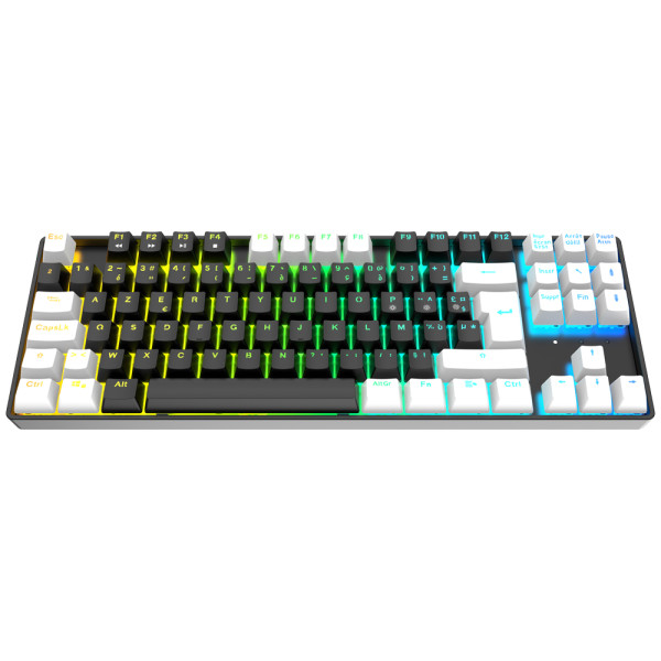 XTRMLAB Vortex TKL Black/White (Red Switch) Claviers XTRMLAB, Ultra Pc Gamer Maroc