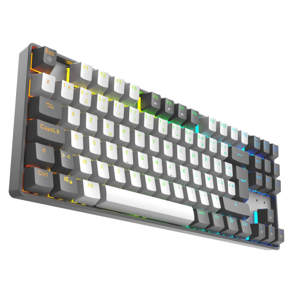 XTRMLAB Vortex TKL White/Dark Grey (Red Switch) Claviers XTRMLAB, Ultra Pc Gamer Maroc