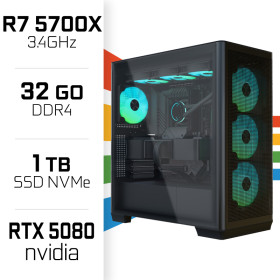 PC Gamer UltraPC Ryzen 7 5700X/1TB SSD/32GB/RTX5080 PC Gamer Avancé UltraPC, Ultra Pc Gamer Maroc