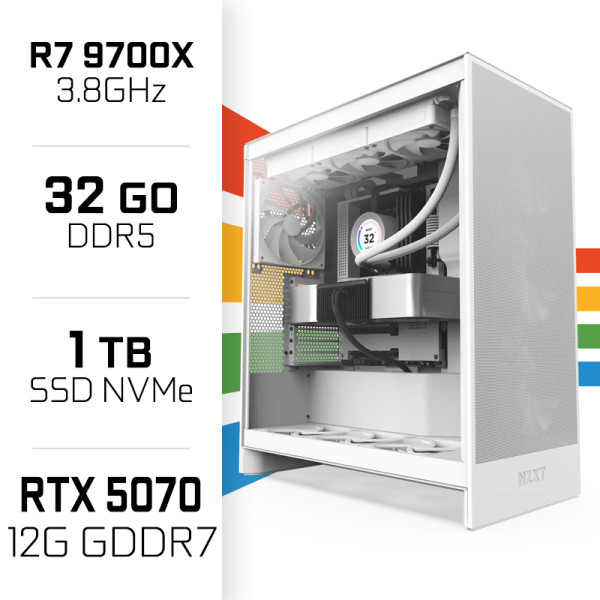 PC Gamer UltraPC Ryzen 7 9700X/32GB DDR5/1TB SSD/RTX5070 PC Gamer Avancé UltraPC, Ultra Pc Gamer Maroc