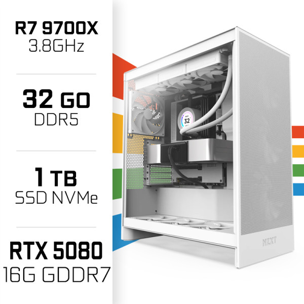 PC Gamer UltraPC Ryzen 7 9700X/32GB DDR5/1TB SSD/RTX5080 PC Gamer Avancé UltraPC, Ultra Pc Gamer Maroc