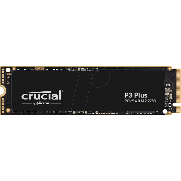 Crucial P3 Plus M.2 PCIe NVMe Gen4x4 2TB (Sans emballage) Disques SSD Crucial, Ultra Pc Gamer Maroc