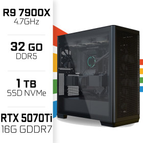 PC Gamer UltraPC Ryzen 9 7900X/1TB SSD/32GB DDR5/RTX5070Ti PC Gamer Ultra UltraPC, Ultra Pc Gamer Maroc