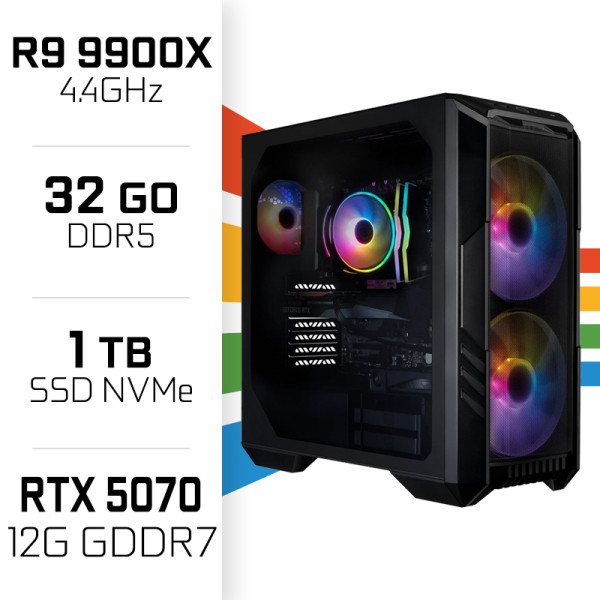 PC Gamer UltraPC Ryzen 9 9900X/1TB SSD/32GB DDR5/RTX5070 PC Gamer Ultra UltraPC, Ultra Pc Gamer Maroc
