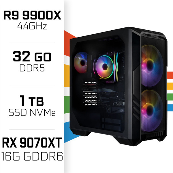 PC Gamer UltraPC Ryzen 9 9900X/1TB SSD/32GB DDR5/RX9070XT 16G PC Gamer Ultra UltraPC, Ultra Pc Gamer Maroc