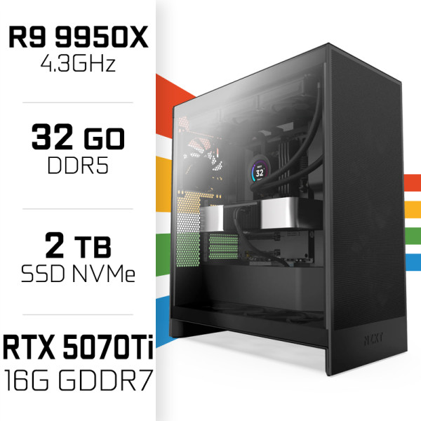 PC Gamer Ultrapc Ryzen 9 9950X/2TB SSD/32GB DDR5/RTX5070Ti PC Gamer Ultra UltraPC, Ultra Pc Gamer Maroc