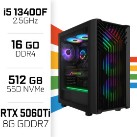 PC Gamer UltraPC Core i5 13400F/512GB SSD/16GB/RTX5060 Ti 8GB PC Gamer Standard UltraPC, Ultra Pc Gamer Maroc