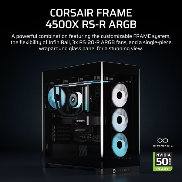 Corsair FRAME 4500X RS-R ARGB Noir Les Moyennes Tours Corsair, Ultra Pc Gamer Maroc