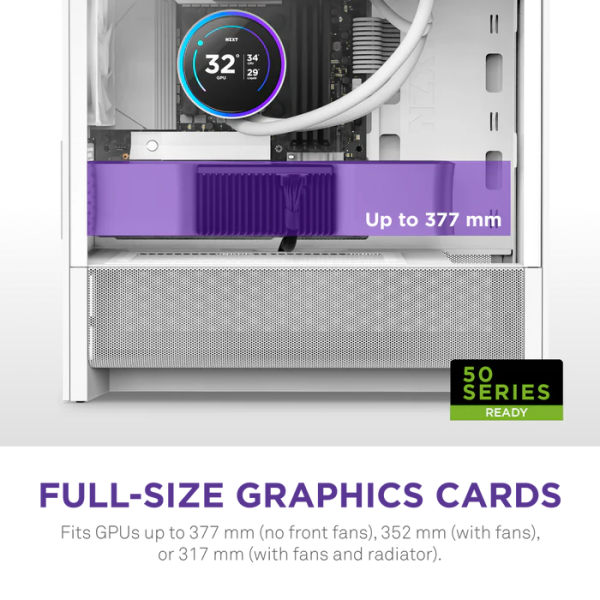 NZXT H3 Flow (2025) White Les Moyennes Tours NZXT, Ultra Pc Gamer Maroc