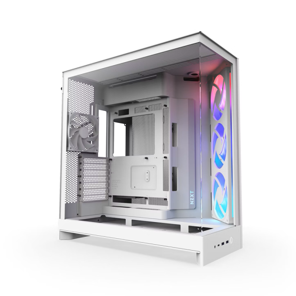 NZXT H9 Flow RGB (2025) White Boitiers PC NZXT, Ultra Pc Gamer Maroc