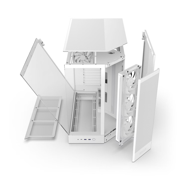 NZXT H9 Flow RGB (2025) White Boitiers PC NZXT, Ultra Pc Gamer Maroc