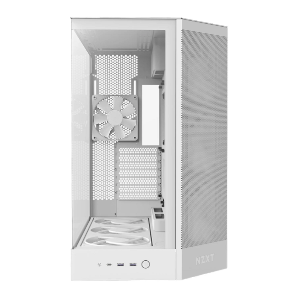 NZXT H9 Flow RGB+ (2025) White Boitiers PC NZXT, Ultra Pc Gamer Maroc