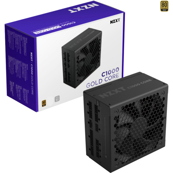 NZXT C1000 Gold Core ATX 3.1 80PLUS GOLD 1000W (Black) Plus de 900 W NZXT, Ultra Pc Gamer Maroc