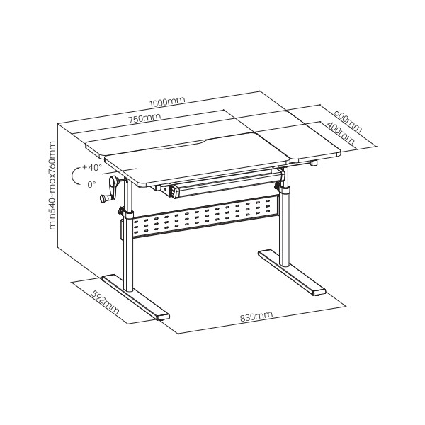 SKILLDESK GrowMate 603 Bureaux pour enfants SKILLCHAIRS, Ultra Pc Gamer Maroc
