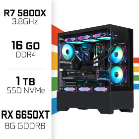PC Gamer UltraPC Ryzen 7 5800X/16GB/1TB SSD/RX6650XT PC Gamer Standard UltraPC, Ultra Pc Gamer Maroc