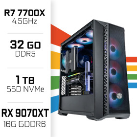 PC Gamer UltraPC Ryzen 7 7700X/1TB SSD/32GB DDR5/RX9070XT PC Gamer Avancé UltraPC, Ultra Pc Gamer Maroc