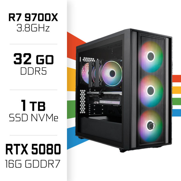 PC Gamer UltraPC Ryzen 7 9700X/32GB DDR5/1TB SSD/RTX5080 PC Gamer Ultra UltraPC, Ultra Pc Gamer Maroc