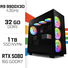 PC Gamer UltraPC Ryzen 9 9950X3D/1TB SSD/32GB DDR5/RTX5080 16GB PC Gamer Avancé UltraPC, Ultra Pc Gamer Maroc