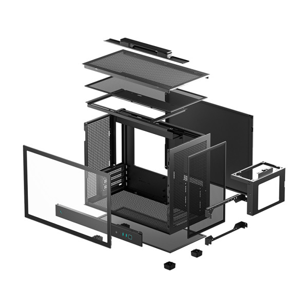 DeepCool CH160 PLUS (Black) Les Minis Boitiers DeepCool, Ultra Pc Gamer Maroc