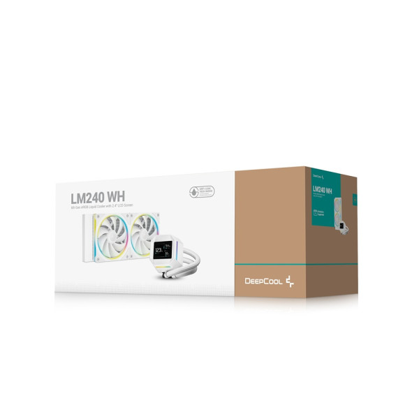 DeepCool LM240 (White) Kits Watercooling DeepCool, Ultra Pc Gamer Maroc