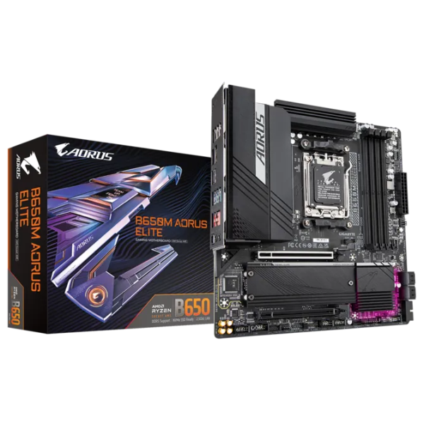 Gigabyte B650M AORUS ELITE Socket AM5 Gigabyte, Ultra Pc Gamer Maroc