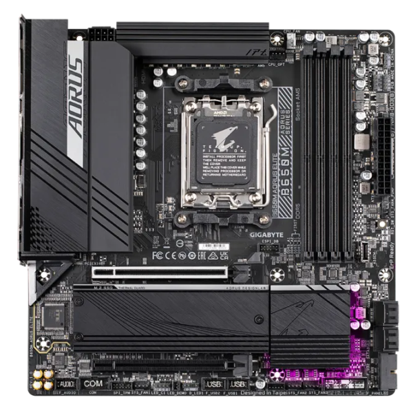 Gigabyte B650M AORUS ELITE Socket AM5 Gigabyte, Ultra Pc Gamer Maroc