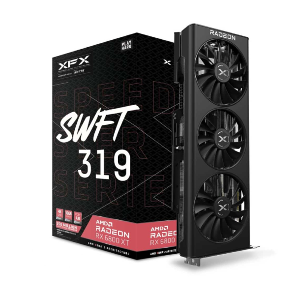 XFX Speedster Swift 319 AMD Radeon RX 6800 CORE Gaming 16GB GDDR6 AMD XFX, Ultra Pc Gamer Maroc