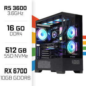 PC Gamer UltraPC Ryzen 5 3600 /16GB/512GB SSD/RX6700 10GB AMD Ryzen 5 UltraPC, Ultra Pc Gamer Maroc
