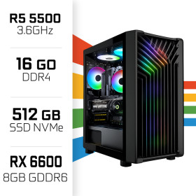 PC Gamer UltraPC Ryzen 5 5500 /16GB/512GB SSD/RX6600 AMD Ryzen 5 UltraPC, Ultra Pc Gamer Maroc