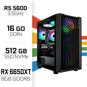 PC Gamer UltraPC Ryzen 5 5600/16GB/512GB SSD/RX6650XT 8GB AMD Ryzen 5 UltraPC, Ultra Pc Gamer Maroc