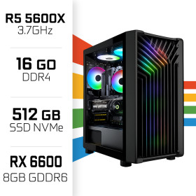 PC Gamer UltraPC Ryzen 5 5600X/16GB/512GB SSD/RX6600 8GB AMD Ryzen 5 UltraPC, Ultra Pc Gamer Maroc