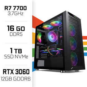 PC Gamer UltraPC Ryzen 7 7700/16GB DDR5/1TB SSD/RTX3060 12G AMD Ryzen 7 UltraPC, Ultra Pc Gamer Maroc