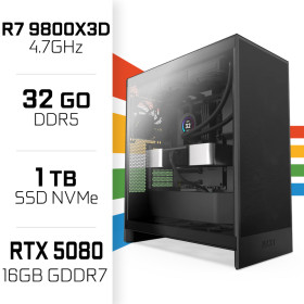 PC Gamer UltraPC Ryzen 7 9800X3D/1TB SSD/32GB DDR5/RTX5080 16GB AMD Ryzen 7 UltraPC, Ultra Pc Gamer Maroc