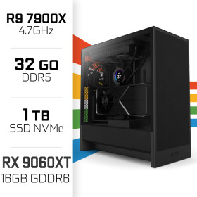 PC Gamer UltraPC Ryzen 9 7900X/1TB SSD/32GB DDR5/RX9060XT 16G AMD Ryzen 9 UltraPC, Ultra Pc Gamer Maroc