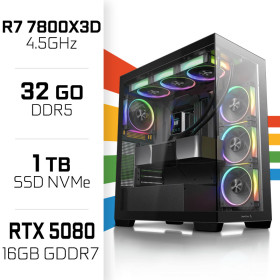 PC Gamer UltraPC Ryzen 7 7800X3D/1TB SSD/32GB DDR5/RTX5080 AMD Ryzen 7 UltraPC, Ultra Pc Gamer Maroc