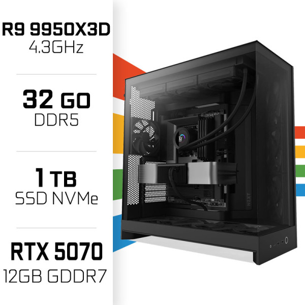 PC Gamer UltraPC Ryzen 9 9950X3D/1TB SSD/32GB DDR5/RTX5070 AMD Ryzen 9 UltraPC, Ultra Pc Gamer Maroc