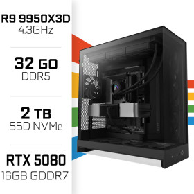 PC Gamer UltraPC Ryzen 9 9950X3D/2TB SSD/32GB DDR5/RTX5080 16GB AMD Ryzen 9 UltraPC, Ultra Pc Gamer Maroc