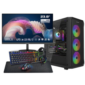 SETUP Gamer Essential R5 5600X RTX5060 + XGC-120 + X24G14IFF 144Hz Setup Gamer Essential UltraPC, Ultra Pc Gamer Maroc