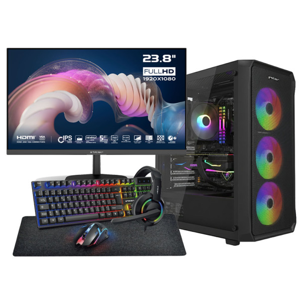SETUP Gamer Essential R5 5600X RTX5060 + XGC-120 + X24G14IFF 144Hz Setup Gamer Essential UltraPC, Ultra Pc Gamer Maroc