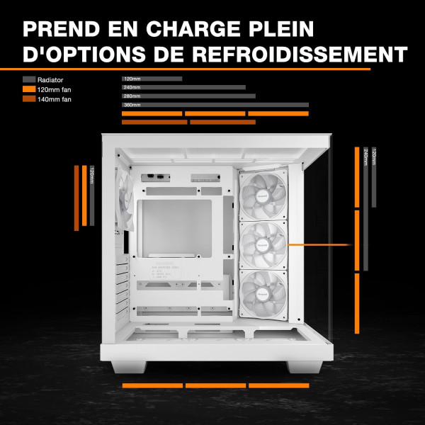 be quiet! Light Base 500 LX Blanc Les Moyennes Tours be quiet!, Ultra Pc Gamer Maroc