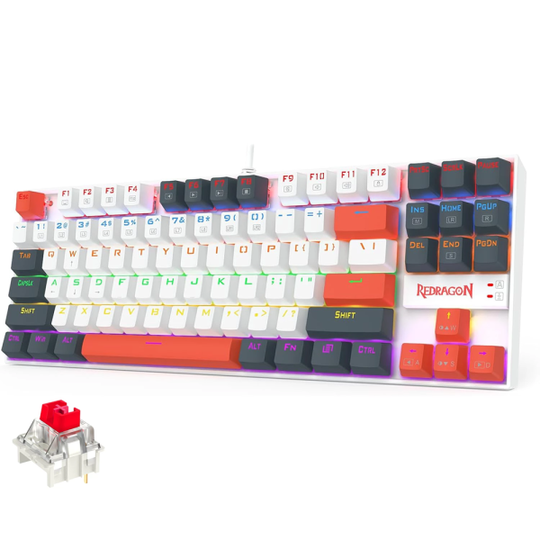 Redragon Kumara K552WLR TKL RGB (Outemu Red Switches) Claviers Redragon, Ultra Pc Gamer Maroc