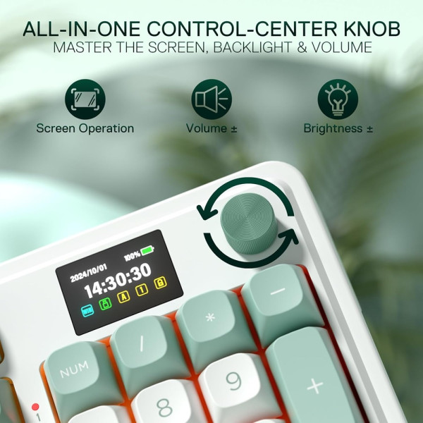 Redragon Galatin PRO K719 Wireless (Jade Cloud) Claviers Redragon, Ultra Pc Gamer Maroc