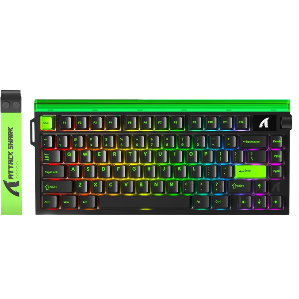 ATTACK SHARK R85 HE Rapid Trigger Magnetic Switch (Fluorescent Green) Claviers ATTACK SHARK, Ultra Pc Gamer Maroc