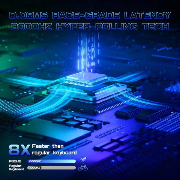 ATTACK SHARK R85 HE Rapid Trigger Magnetic Switch (Moonlit Night) Claviers ATTACK SHARK, Ultra Pc Gamer Maroc