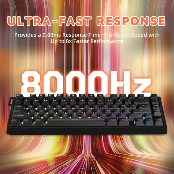 ATTACK SHARK R82 HE Rapid Trigger Magnetic Switch (Black) Claviers ATTACK SHARK, Ultra Pc Gamer Maroc