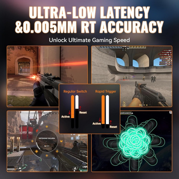 ATTACK SHARK X68MAX HE Magnetic Switch (Black Contours) Claviers ATTACK SHARK, Ultra Pc Gamer Maroc