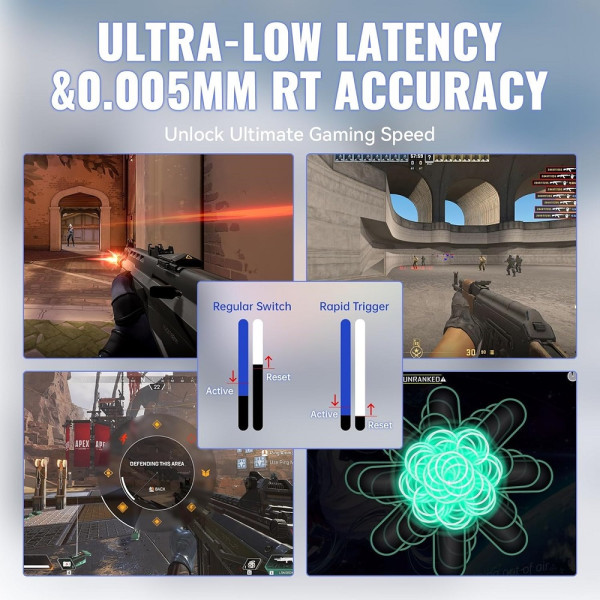 ATTACK SHARK X68MAX HE Magnetic Switch (Star White) Claviers ATTACK SHARK, Ultra Pc Gamer Maroc